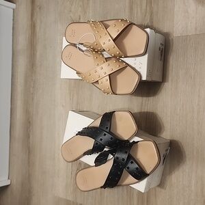 A. New. Day - Emmy Sandals - Tan & Black Size 12